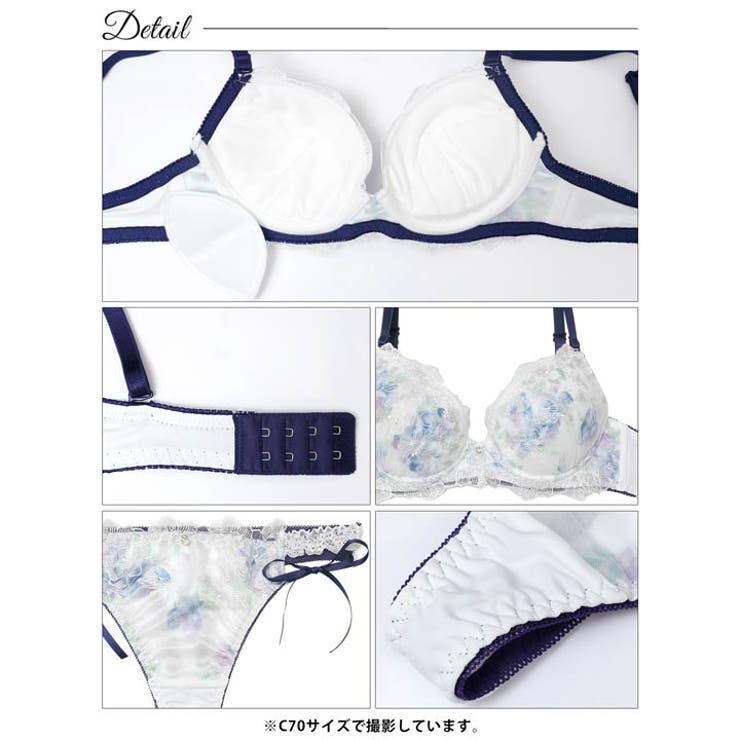 ピュアブロッサムベールブラジャー&Tバックショーツ | Dazzy | 詳細画像12 