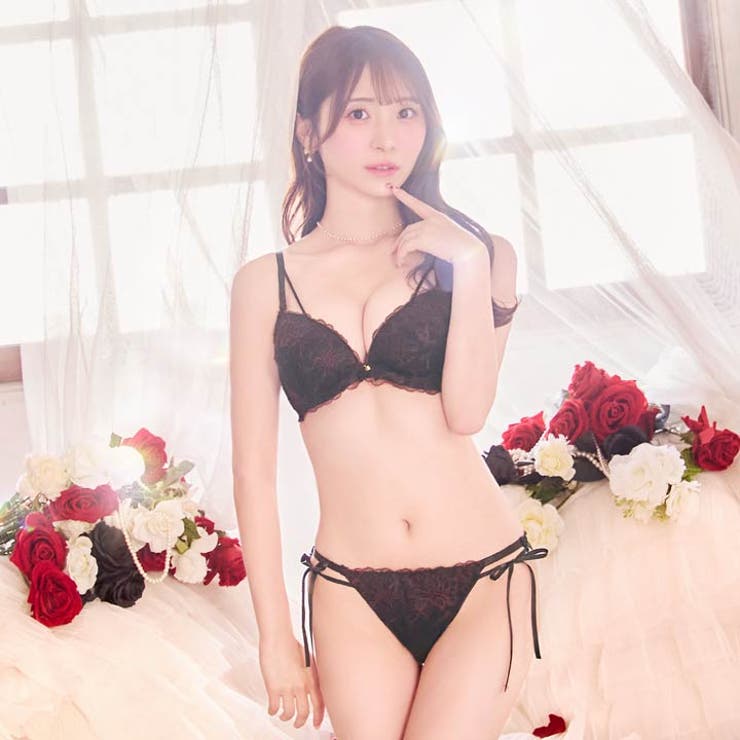 [かとゆり着用][EFサイズ]レディブーケエンブロイダリーブラジャー＆バック透け… | Dazzy | 詳細画像2 