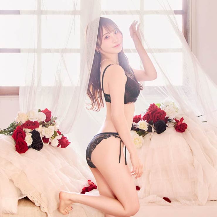 [かとゆり着用][EFサイズ]レディブーケエンブロイダリーブラジャー＆バック透け… | Dazzy | 詳細画像5 