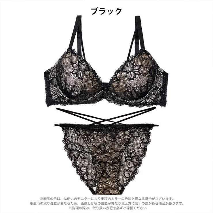 エターナルヌーディーレースブラジャー&バック透けフルバックショーツ | Dazzy | 詳細画像9 