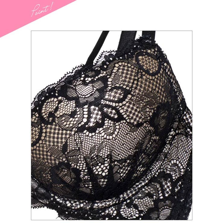 【EFサイズ】エターナルヌーディーレースブラジャー&バック透けTバックショーツ | Dazzy | 詳細画像11 