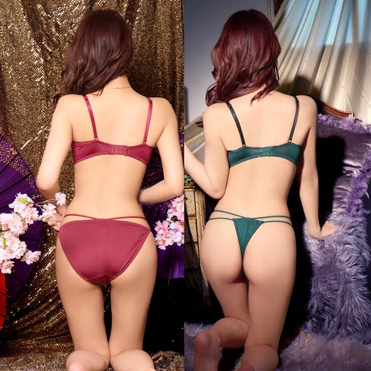 【三上悠亜着用】【3点セット】ノーブルフラワーコード脇高ブラジャー&フルバック&… | Dazzy | 詳細画像6 