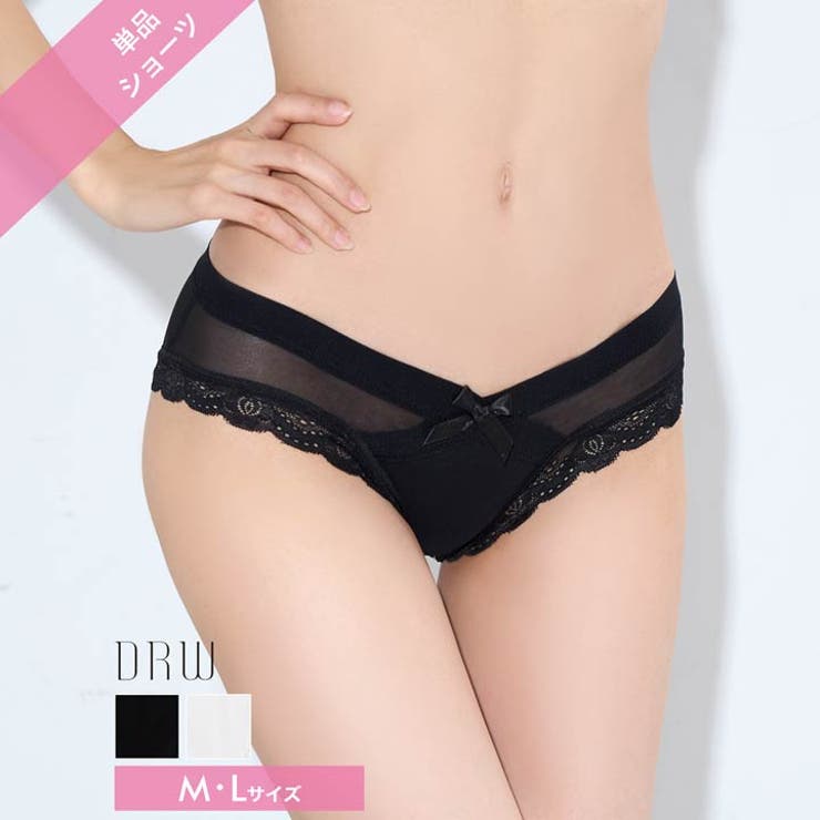 クロスシアーレースフルバックショーツ単品 | Dazzy | 詳細画像1 