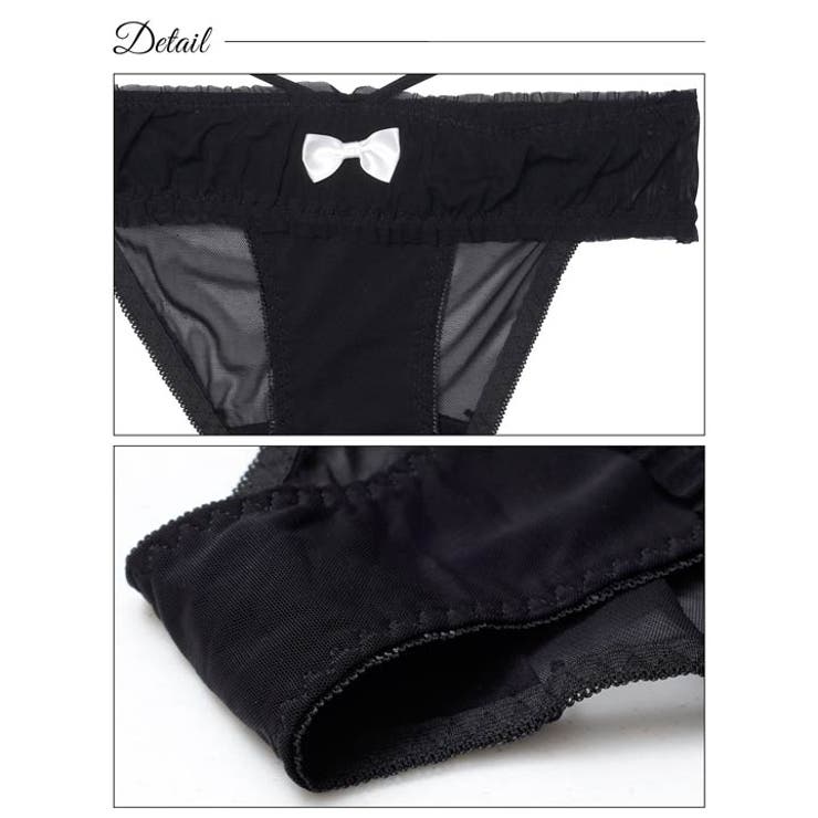 スウィーティリボンコードバック透けフルバックショーツ単品 | Dazzy | 詳細画像7 