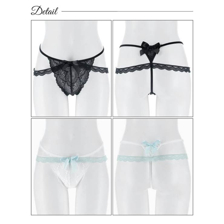 シャルムリボンレースTバックショーツ単品 | Dazzy | 詳細画像6 