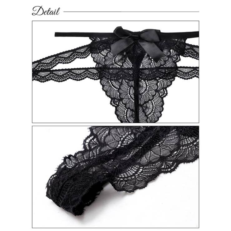 シャルムリボンレースTバックショーツ単品 | Dazzy | 詳細画像7 