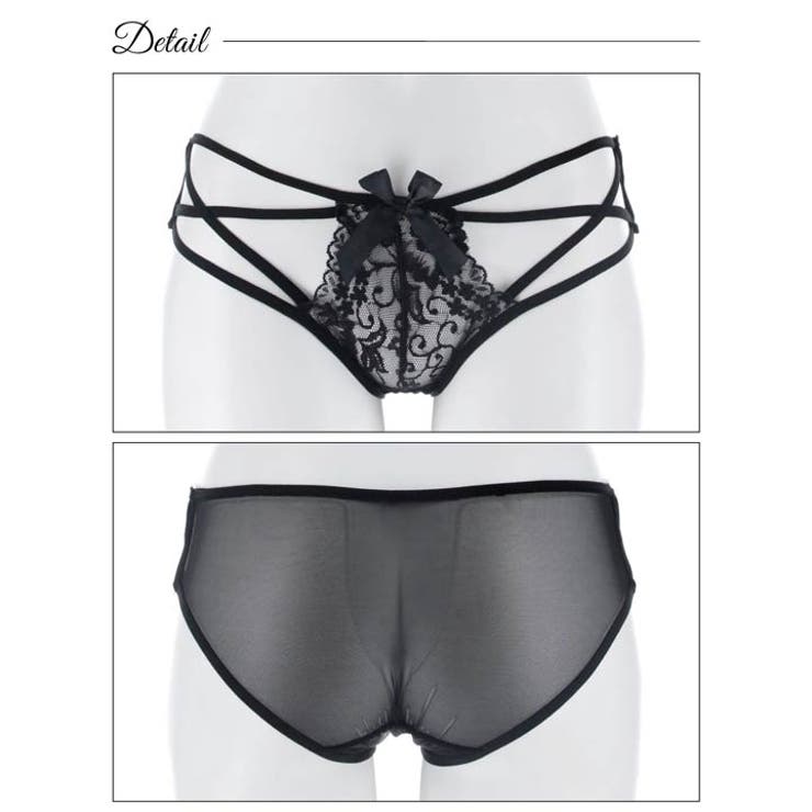 ヌーディレースコードバック透けフルバックショーツ単品 | Dazzy | 詳細画像6 