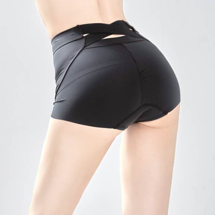 ハイウエストバッククロス骨盤サポートボックスショーツ単品 | Dazzy | 詳細画像5 