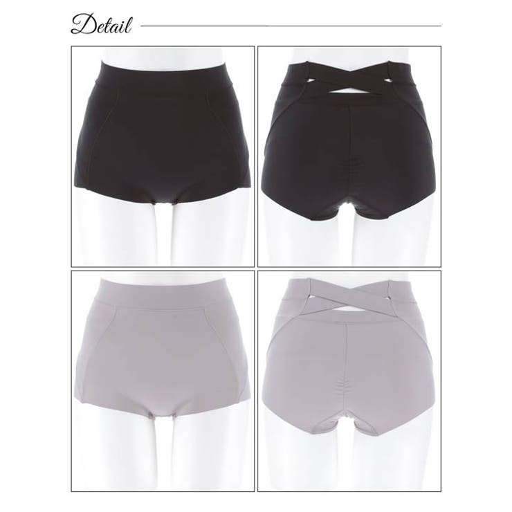 ハイウエストバッククロス骨盤サポートボックスショーツ単品 | Dazzy | 詳細画像8 