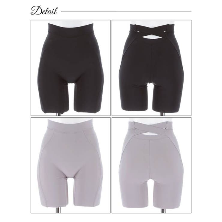 ハイウエストバッククロス骨盤サポートロングガートル単品 | Dazzy | 詳細画像8 