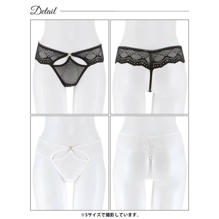 レーシィホールハートリングTバックショーツ単品 | Dazzy | 詳細画像7 