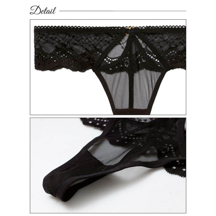 レーシィホールハートリングTバックショーツ単品 | Dazzy | 詳細画像8 