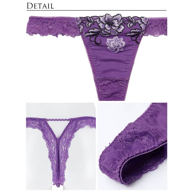 【Reinest】グラマラスブーケバック透け選べるショーツ[おそろいショーツ] | Dazzy | 詳細画像11 