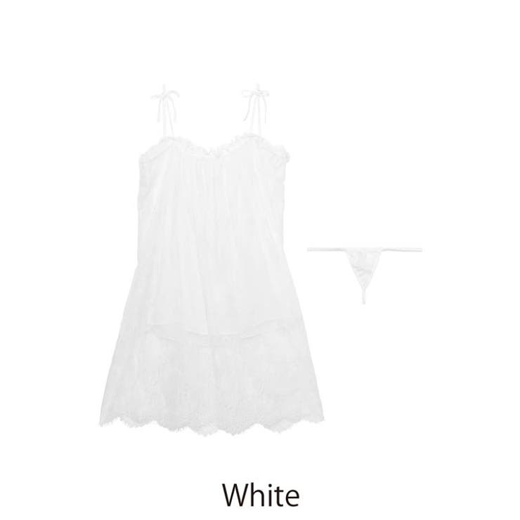 [CARRIEFRANCA]エアリーレースベビードール | Dazzy | 詳細画像11 