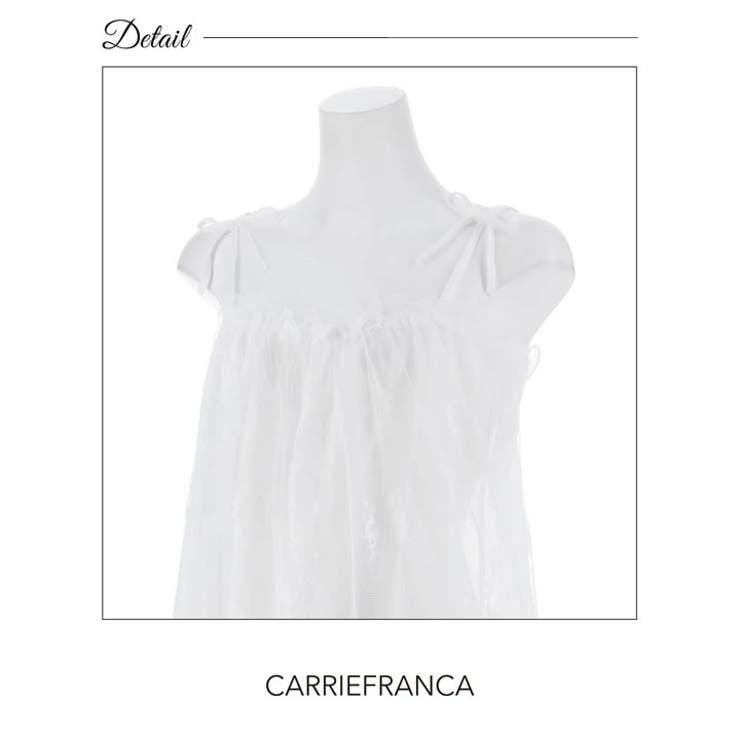 [CARRIEFRANCA]エアリーレースベビードール | Dazzy | 詳細画像7 