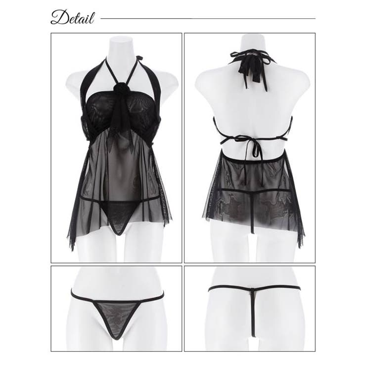 ミステリアスローズチュールベビードール | Dazzy | 詳細画像9 