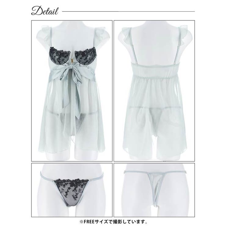 フェアリーフリルリボン ベビードール | Dazzy | 詳細画像10 