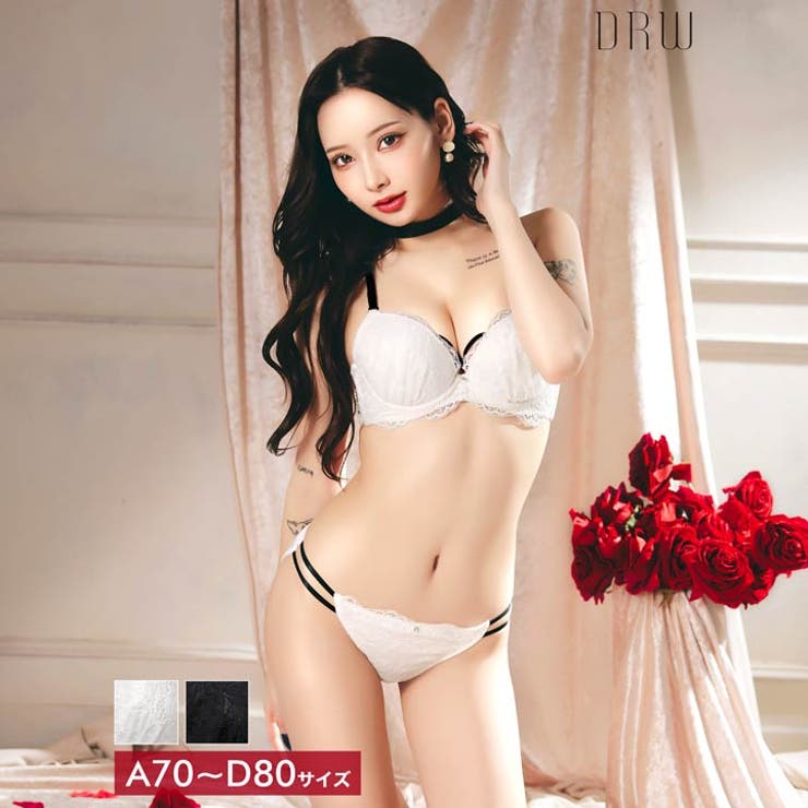 ブロッサムレーシィコードブラジャー&フルバックショーツ | Dazzy | 詳細画像1 