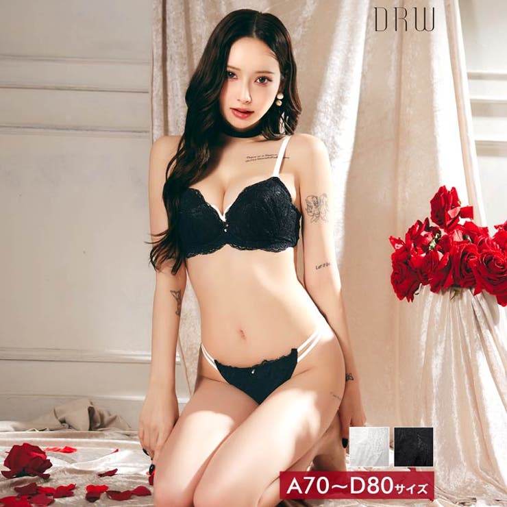 ブロッサムレーシィコードブラジャー&フルバックショーツ | Dazzy | 詳細画像2 