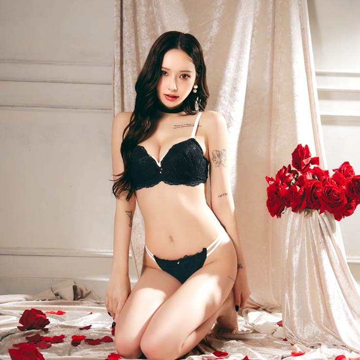 ブロッサムレーシィコードブラジャー&Tバックショーツ | Dazzy | 詳細画像5 