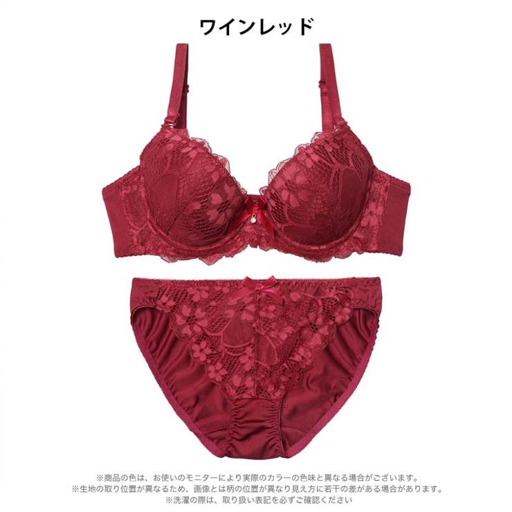 クラシックフラワーレースブラジャー&フルバックショーツ | Dazzy | 詳細画像10 