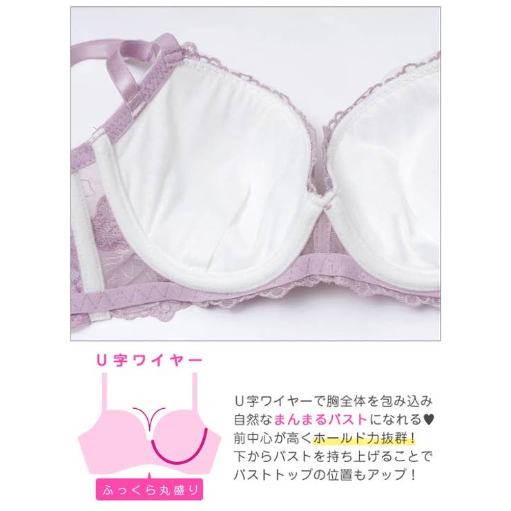 エレガンスシアーフルール脇高ブラジャー&バック透けTバックショーツ | Dazzy | 詳細画像12 