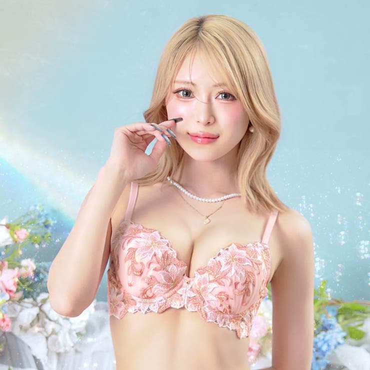 スウィートプレシャスフラワーブラジャー&フルバックショーツ | Dazzy | 詳細画像3 