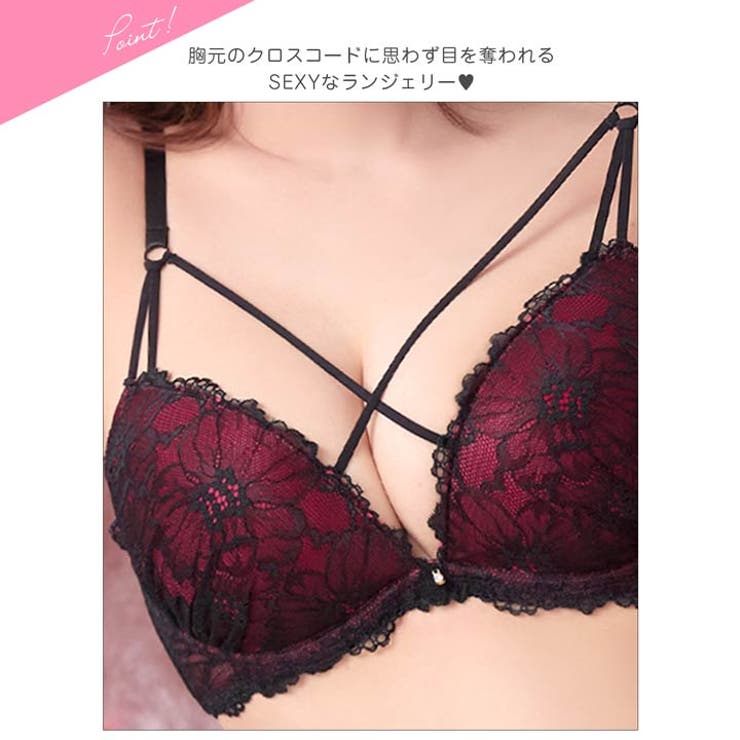 [三上悠亜着用]シックフラワーコードレースブラジャー&フルバックショーツ | Dazzy | 詳細画像11 