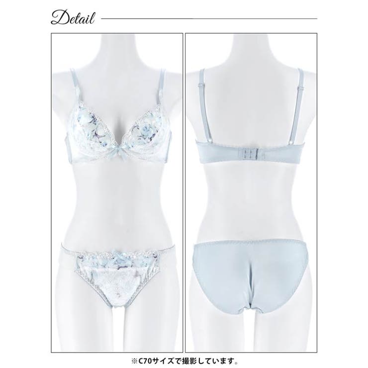 ピュアローズヴェールブラジャー&フルバックショーツ | Dazzy | 詳細画像12 