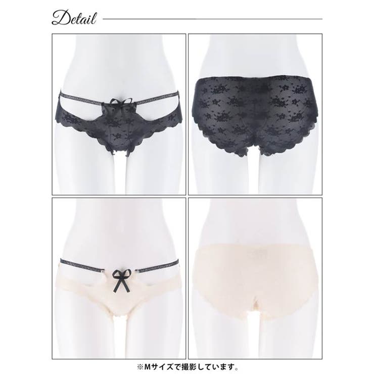 スカラップフラワーコードフルバックショーツ単品 | Dazzy | 詳細画像6 