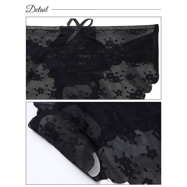 スカラップフラワーコードフルバックショーツ単品 | Dazzy | 詳細画像7 