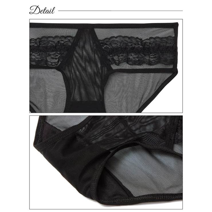 カットアウトシアーレースフルバックショーツ単品 | Dazzy | 詳細画像7 