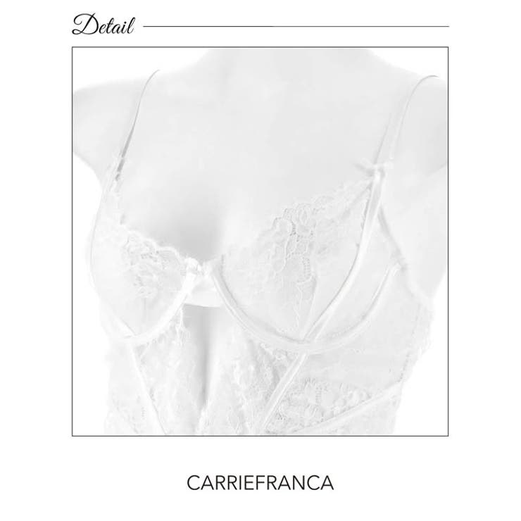 [CARRIEFRANCA]ドレッシーレースビスチェブラセット | Dazzy | 詳細画像7 