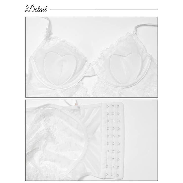 [CARRIEFRANCA]ドレッシーレースビスチェブラセット | Dazzy | 詳細画像8 