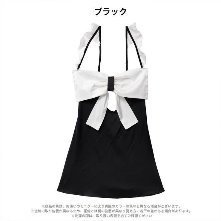 バイカラースクエアリボンベビードール | Dazzy | 詳細画像7 