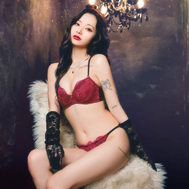 [EFサイズ]ミステリアスバッククロスコードブラジャー&フルバックショーツ | Dazzy | 詳細画像4 