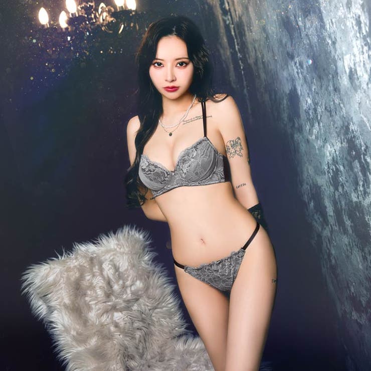 [EFサイズ]ミステリアスバッククロスコードブラジャー&Tバックショーツ | Dazzy | 詳細画像4 