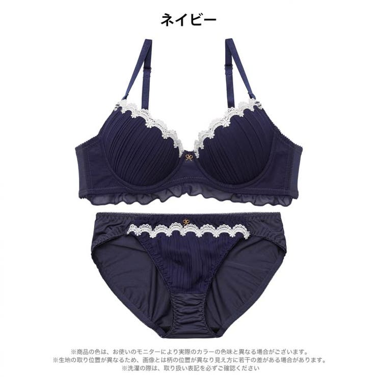 クラシカルプリーツフリルブラジャー&フルバックショーツ | Dazzy | 詳細画像9 