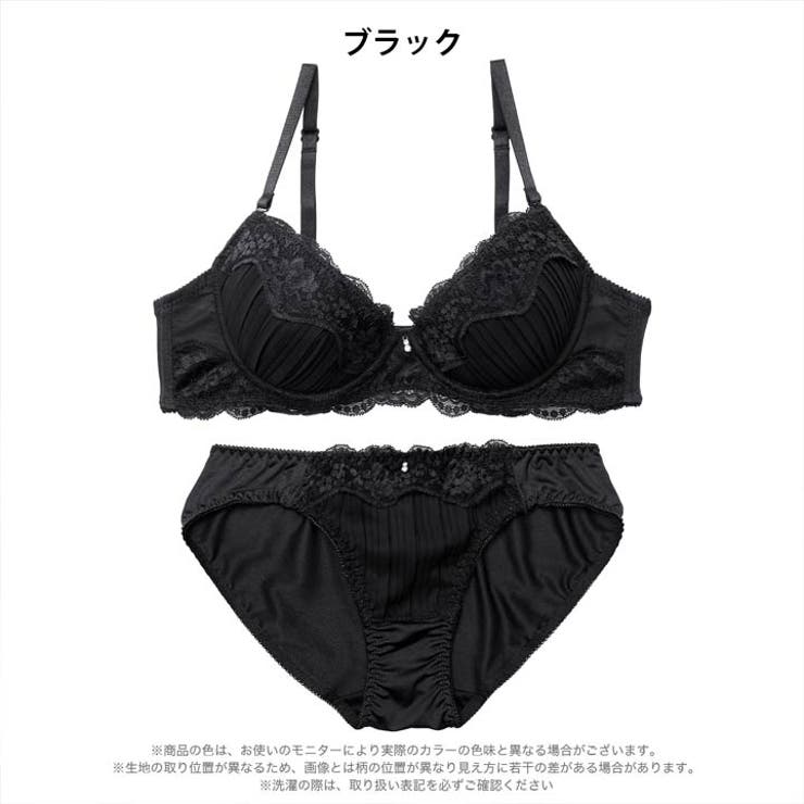 【EFサイズ】ミステリアスブルームレースブラジャー＆フルバックショーツ | Dazzy | 詳細画像8 