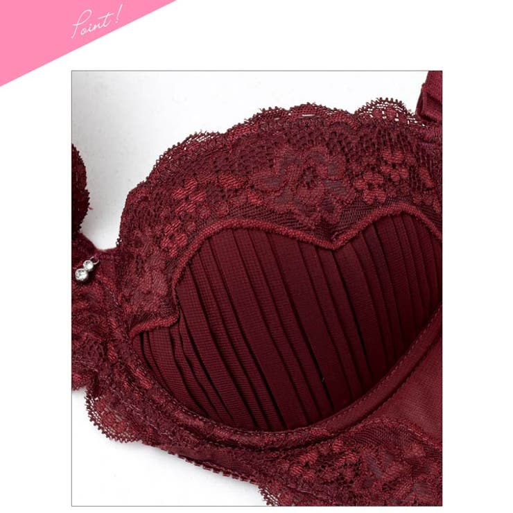 【GHIサイズ】ミステリアスブルームレースブラジャー＆フルバックショーツ | Dazzy | 詳細画像10 