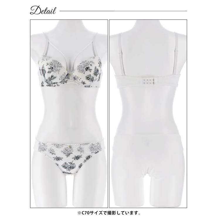 アンティークフラワーコードブラジャー&フルバックショーツ  | Dazzy | 詳細画像12 