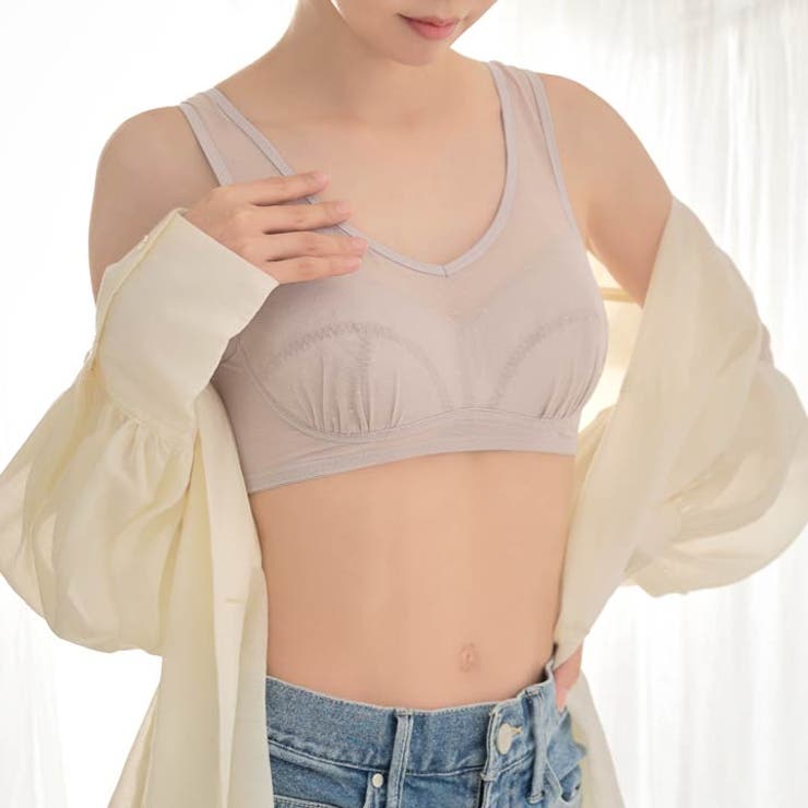 【ノンワイヤー】シアードット速乾ハーフトップ単品 | Dazzy | 詳細画像3 
