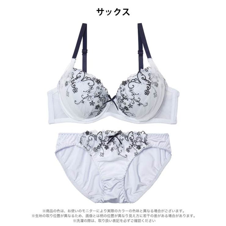 [EFサイズ]フェアリーフルールエンブロイダリーブラジャー&フルバックショーツ | Dazzy | 詳細画像9 