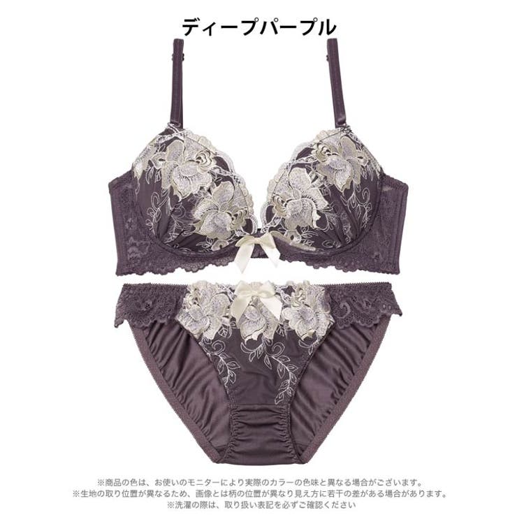 [三上悠亜着用]ロイヤルローズブロッサム脇高ブラジャー&フルバックショーツ | Dazzy | 詳細画像10 