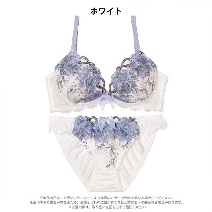 [三上悠亜着用]ロイヤルローズブロッサム脇高ブラジャー&フルバックショーツ | Dazzy | 詳細画像9 