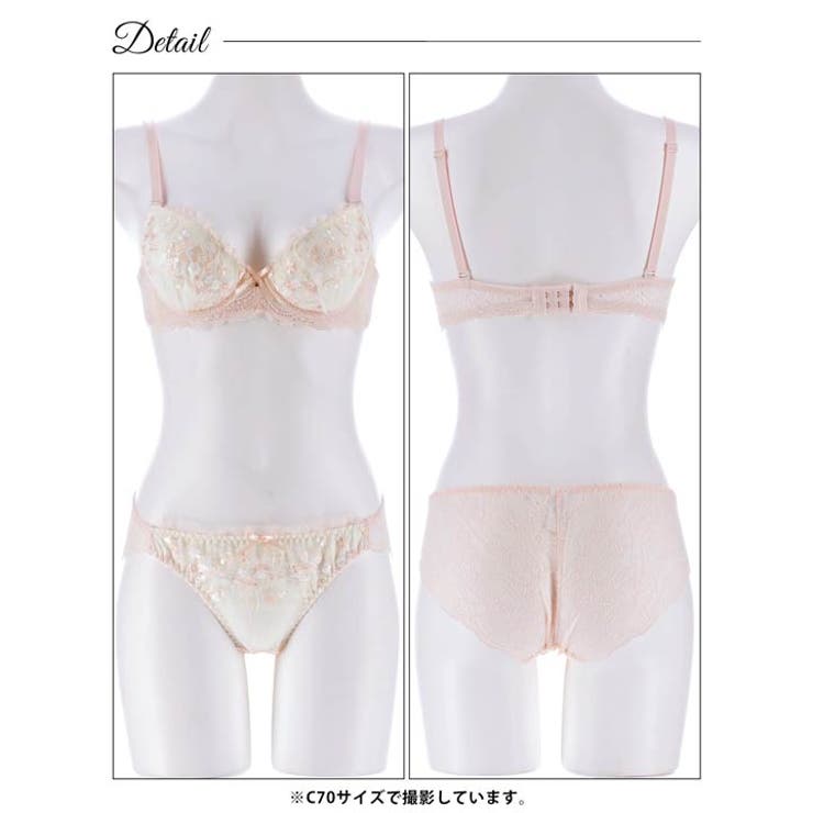 スウィートフローラルメロウブラジャー＆バック透けフルバックショーツ | Dazzy | 詳細画像13 