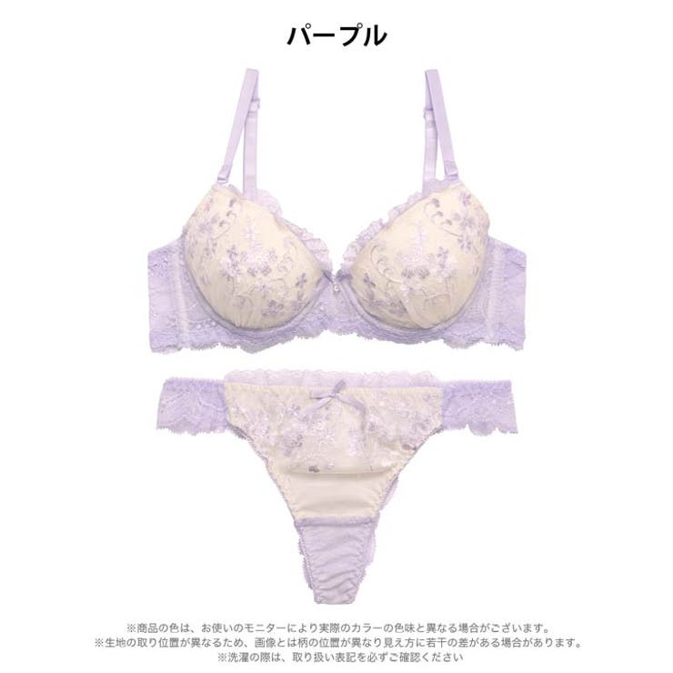 スウィートフローラルメロウブラジャー＆バック透けTバックショーツ | Dazzy | 詳細画像10 
