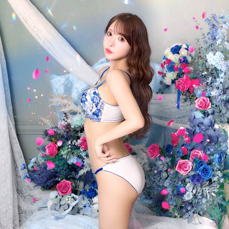 【三上悠亜着用】【EFサイズ】ビビッドブロッサムエンブロイダリー脇高ブラジャー&… | Dazzy | 詳細画像6 