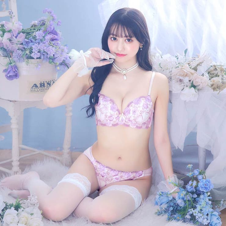 パステルピュアフルールブラジャー&フルバックショーツ | Dazzy | 詳細画像6 