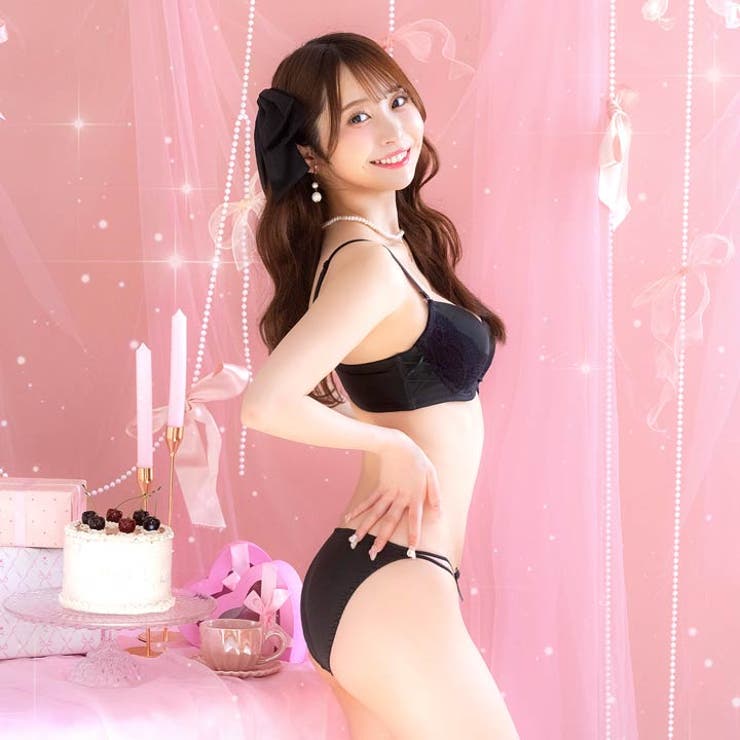【かとゆり着用】【3点セット】リングレーシィクロス脇高ブラジャー&フルバック&T… | Dazzy | 詳細画像4 